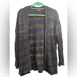 Navy Stripped Cardigan